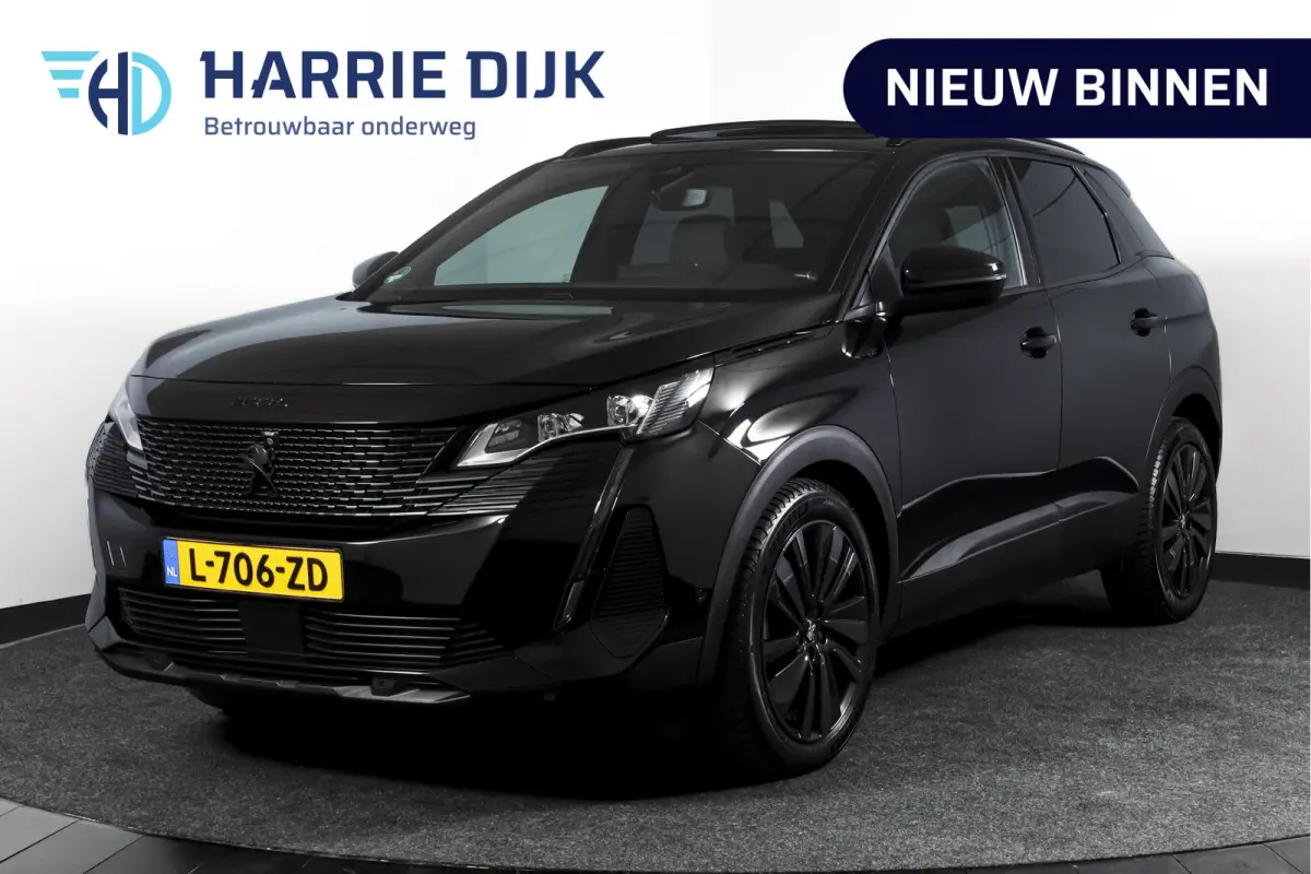 1.2 PureTech Blue Lease GT 131 PK | black pakket | S/K-Panodak | Dig. Cockpit | Adapt. Cruise | Stoelverw. | PDC | Camera | NAV + App. Connect | ECC | Elek. Klep | LM 19" |