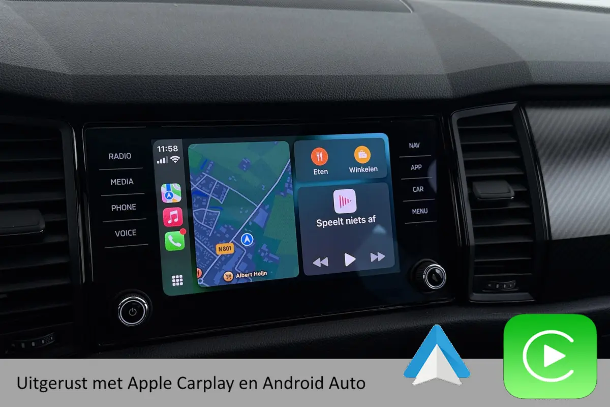 1.5 TSI Sportline Business 7p. | Uitklap Trekhaak | Panoramadak | Stuur-/Stoelverwarming | CarPlay | Camera | Virtual