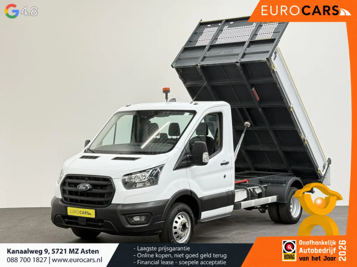 350 165PK Kipper Dubbellucht 3,5t Trekhaak Camera Voorruitverwarming Airco Open Laadbak