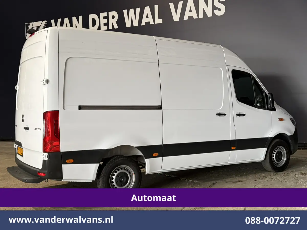 317 CDI 170pk 9G-Tronic Automaat L2H2 Euro6 Airco | Camera | Navigatie | LED | Cruisecontrol | Stoelverwarming Chauffeursstoel, Parkeersensoren, Bijrijdersbank
