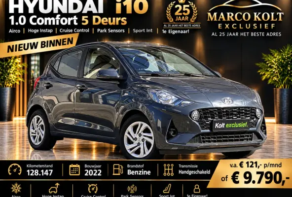 1.0 Comfort 5 Deurs | Airco | Hoge Instap | Cruise Control | Park Sensors | Sport Int | 1e Eigenaar!