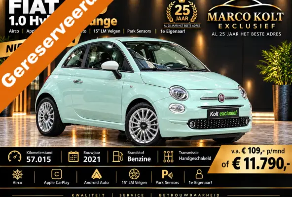 1.0 Hybrid Lounge Airco / Apple Carplay / Android Auto / 15" LM Velgen / Park Sensors / 1e Eigenaar!