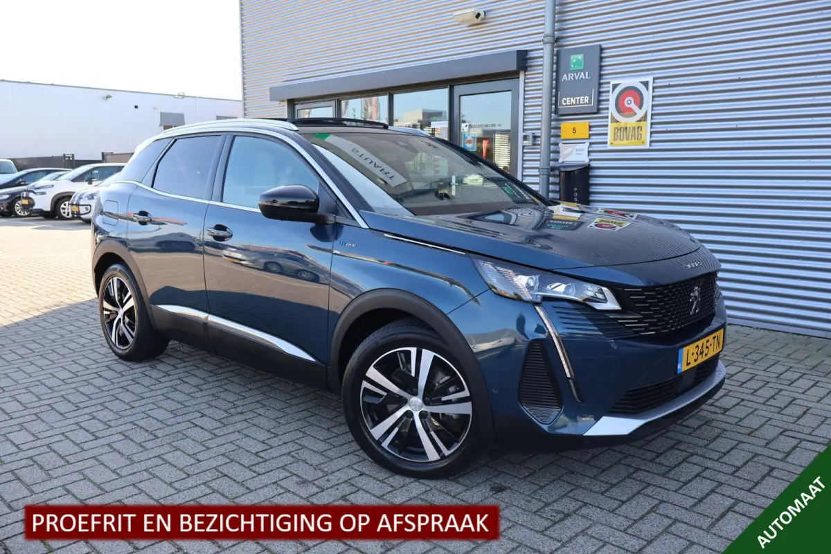 1.6 HYbrid 225 GT 1e Eigenaar | Dealer Onderh | NL-Auto | Pano | SOH92% | BTW | Night Vision | Elek klep | Stoelverwarming | 360Cam | Navi | ACC | Climate | Carplay | 1 Kabel