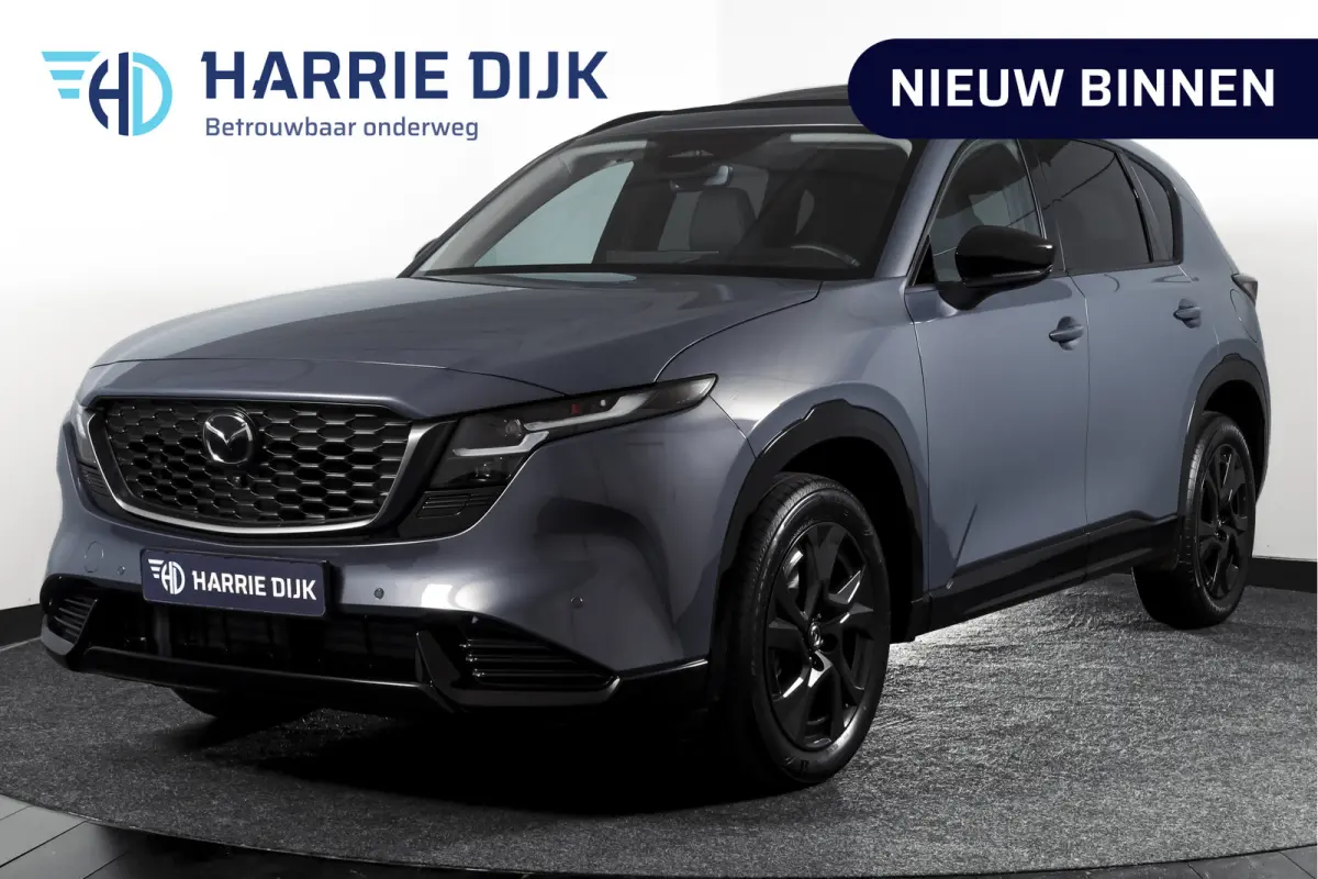 2.5 E-SKYACTIV G 141 M HYBRID Homura | S/K-Panodak | Dig. Cockpit | Adapt. Cruise | Stoelventilatie+verw. | Leder | 360 Camera | NAV + App. Connect | ECC | Elek. Klep | Bose | LM 19" | 0234