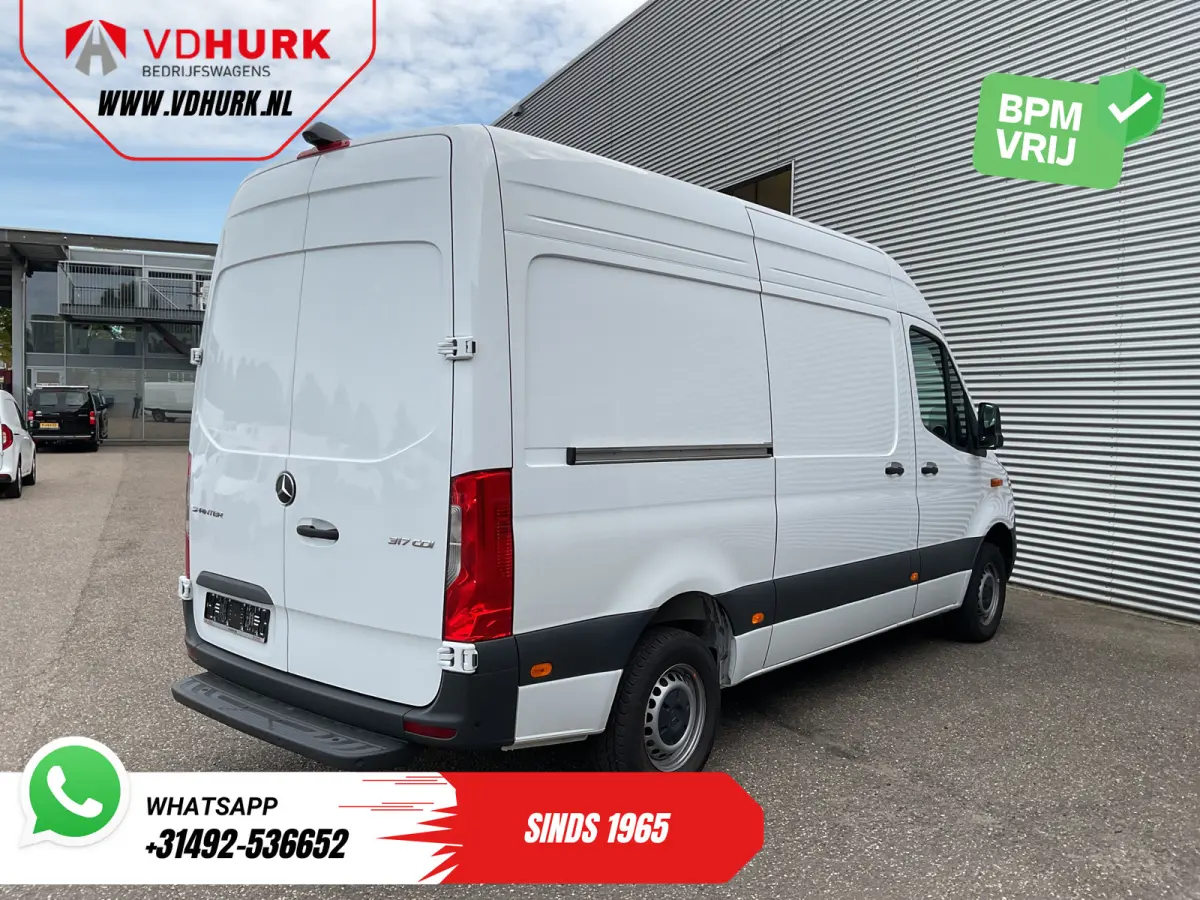 317 1.9 CDI L2H2 Aut. LED/ 270Gr.Deuren/ Stoelverw./ Navi/ Airco/ Camera/ Cruise/ PDC/