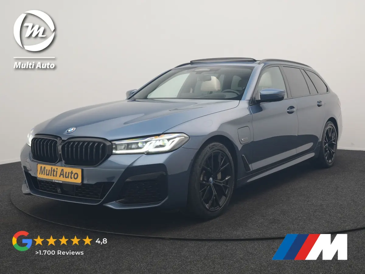 530e M Sport PHEV 293pk Dealer O.H. | Active Steering | Trekhaak Af Fabriek | Panodak | Head Up | Adaptive Cruise | Adaptief Onderstel | Camera | Laser LED | Lederen Comfortstoelen Memory & 