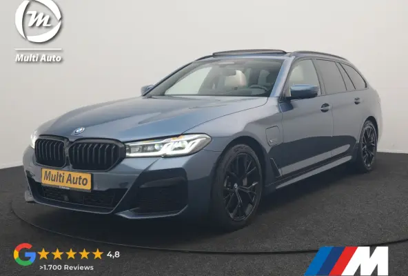 530e M Sport PHEV 293pk Dealer O.H. | Active Steering | Trekhaak Af Fabriek | Panodak | Head Up | Adaptive Cruise | Adaptief Onderstel | Camera | Laser LED | Lederen Comfortstoelen Memory & 