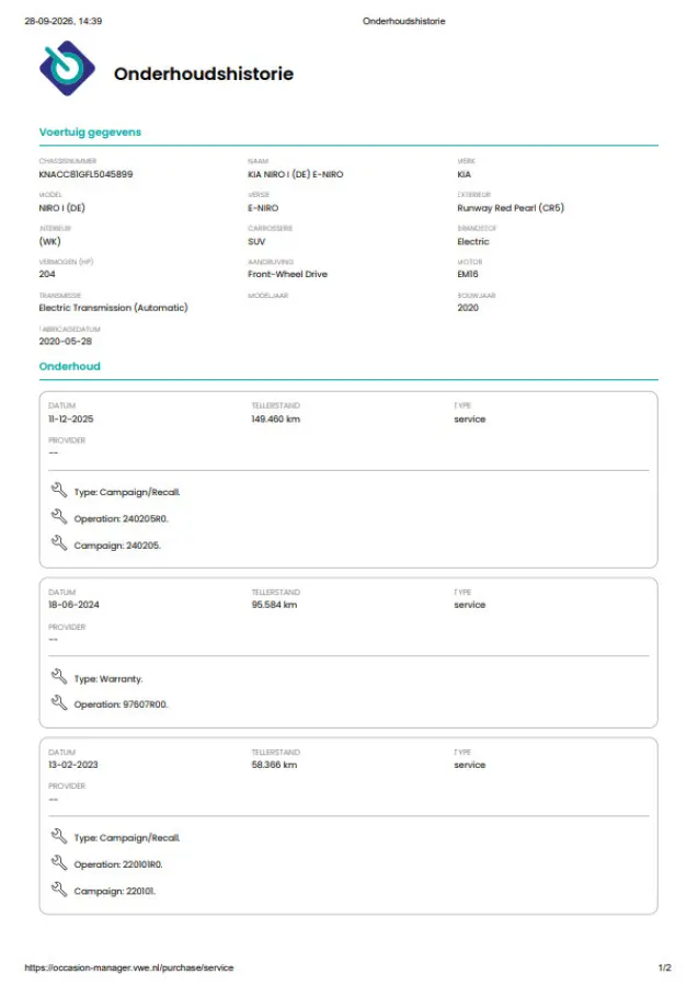 ExecutiveLine 64 kWh SOH 84,4% | Warmtepomp | 3 Fase | Memory | Adaptive Cruise | Stoel & Achterbankverwarming + Ventilatie | Dealeronderhouden | 1e Eigenaar | Full-LED |