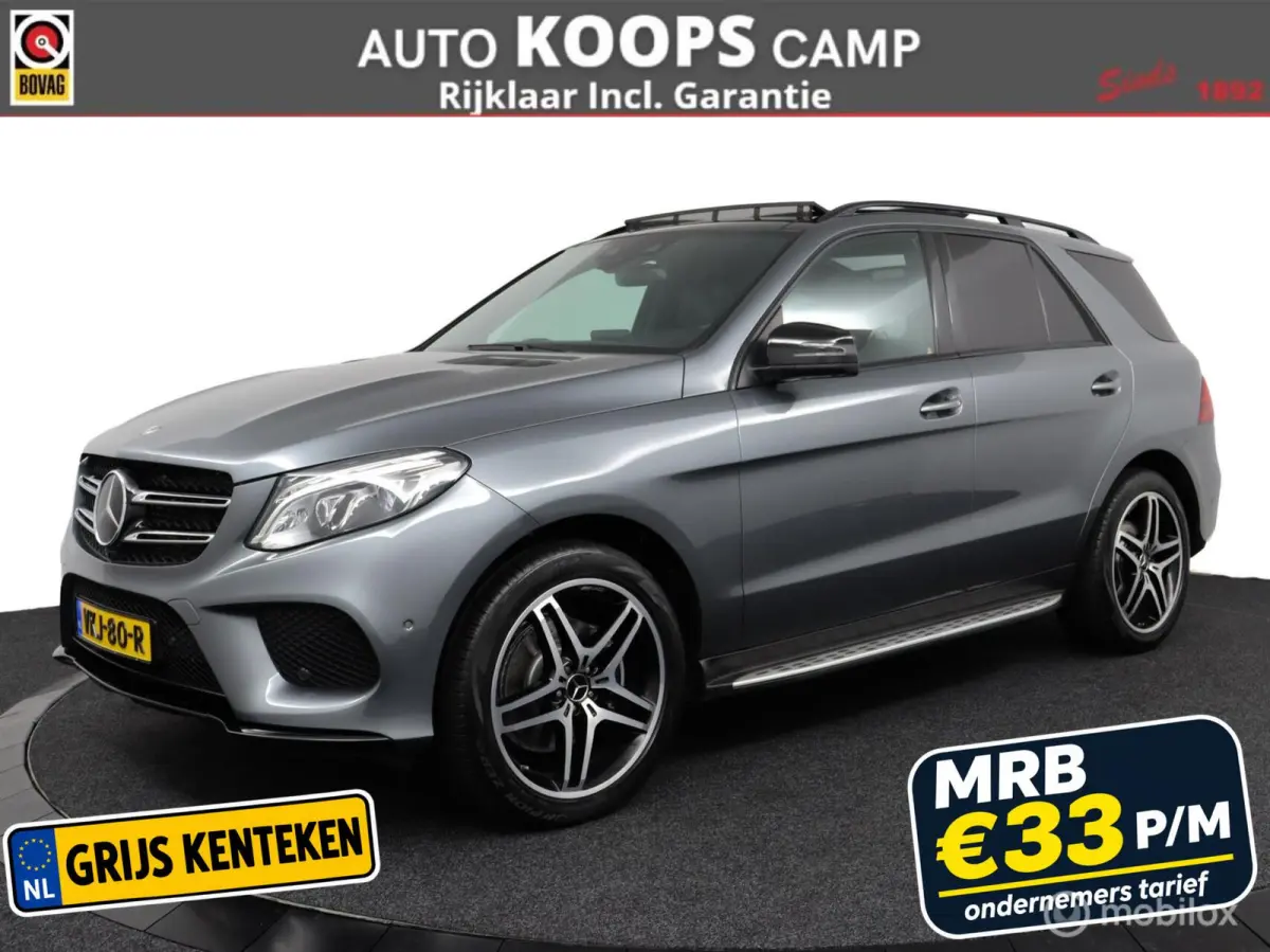 250D 4MATIC AMG Sport Edition 204Pk Grijs Kenteken | MRB €33 P\M | NL Auto | Schuif \ kantel dak | Elec.trekhaak | Navi | Elektrische stoelen met geheugen | Lucht-vering | Navigatie | 229d