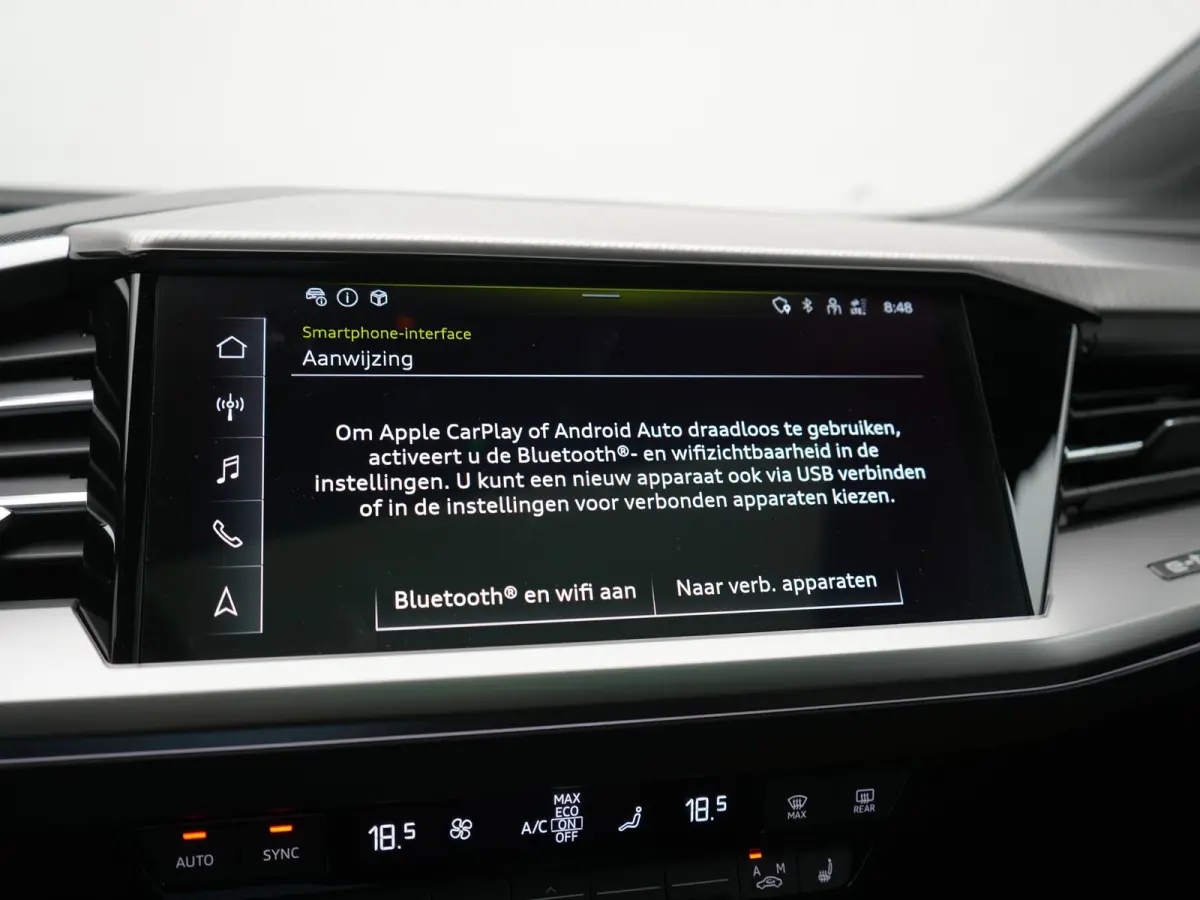 40 S Line 77 kWh 204pk Dealer O.H. | Panodak | Adaptive Cruise | Head Up | Camera | Matrix LED | Camera | Warmtepomp | Sportstoelen Memory & Verwarmd | Stuur Verwarmd | Apple Carplay | Navig