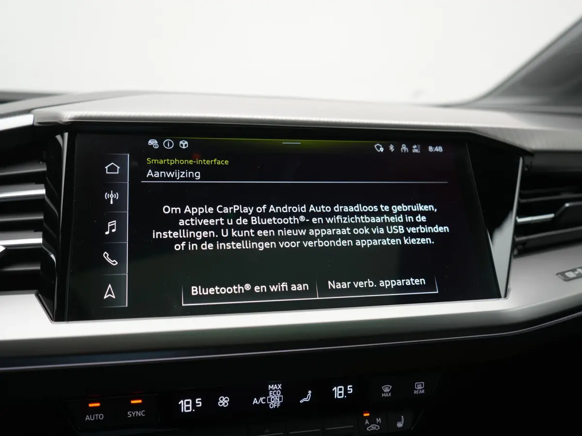 40 S Line 77 kWh 204pk Dealer O.H. | Panodak | Adaptive Cruise | Head Up | Camera | Matrix LED | Camera | Warmtepomp | Sportstoelen Memory & Verwarmd | Stuur Verwarmd | Apple Carplay | Navig