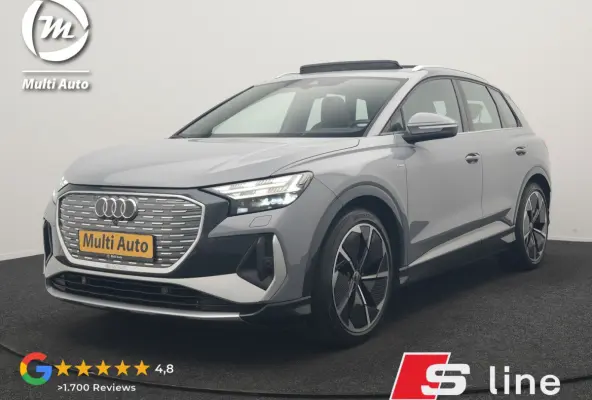 35 2x S Line 55 kWh 170pk Dealer O.H. | Panodak | Valcona Lederen Sportstoelen & Memory | Adaptive Cruise | Head Up | 360 Camera | Sonos Audio | Matrix LED | Keyless | Blis | Apple Carplay |