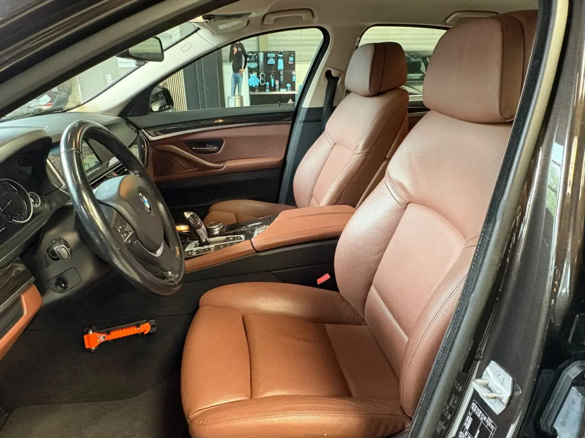 528xi Luxury Edition Camera, Leer, Elek Trekhaak