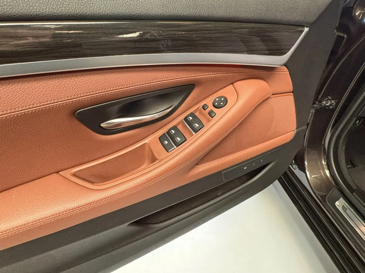 528xi Luxury Edition Camera, Leer, Elek Trekhaak
