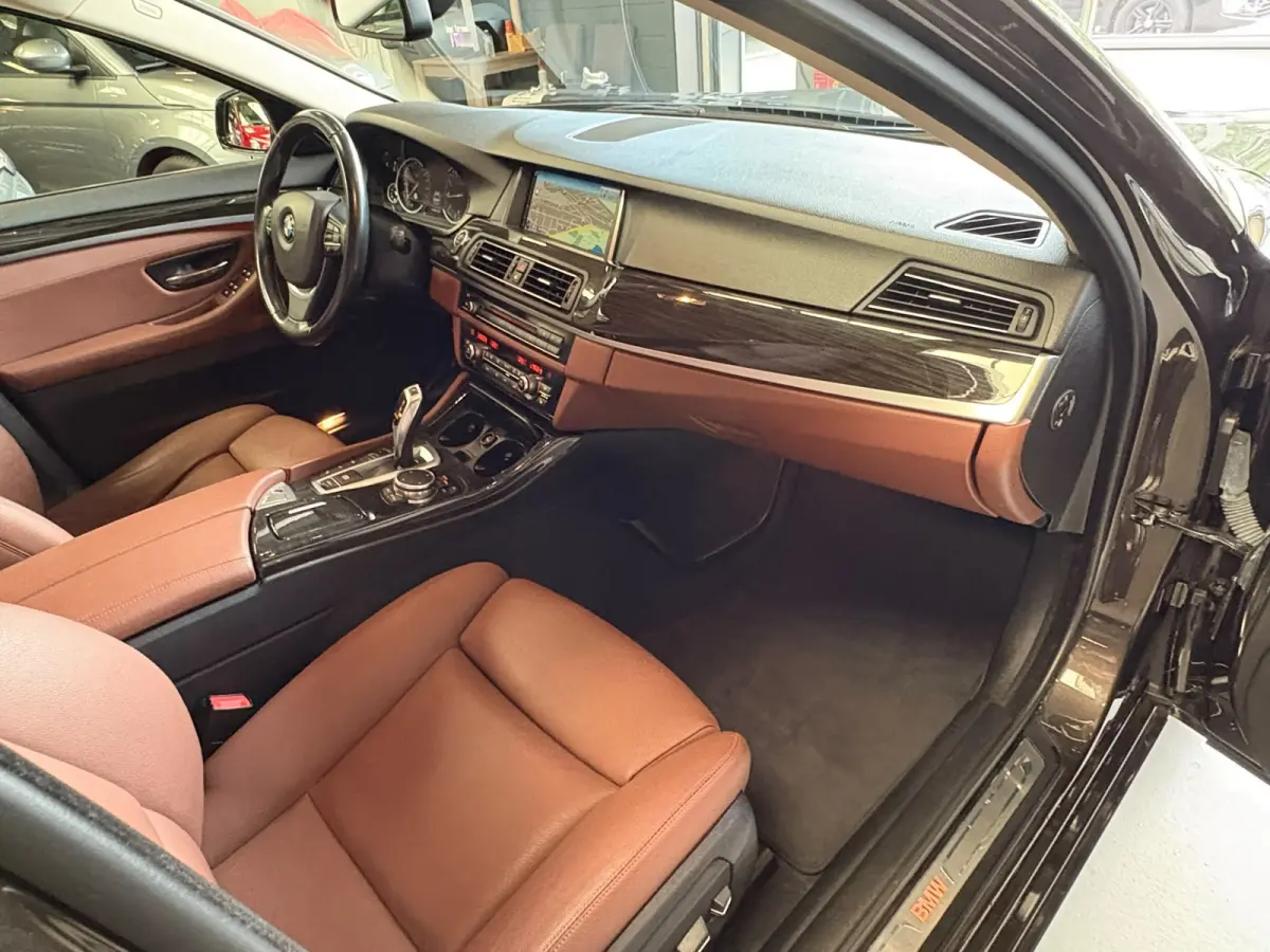 528xi Luxury Edition Camera, Leer, Elek Trekhaak