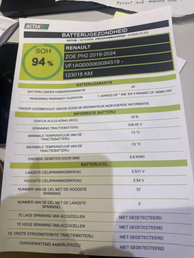 R110 Life 52 kWh GARANTIE/KOOPACCU SOH 94%/CCS/CLIMA/CRUISE/CARPLAY/LICHTMETAAL rijklaarprijs!