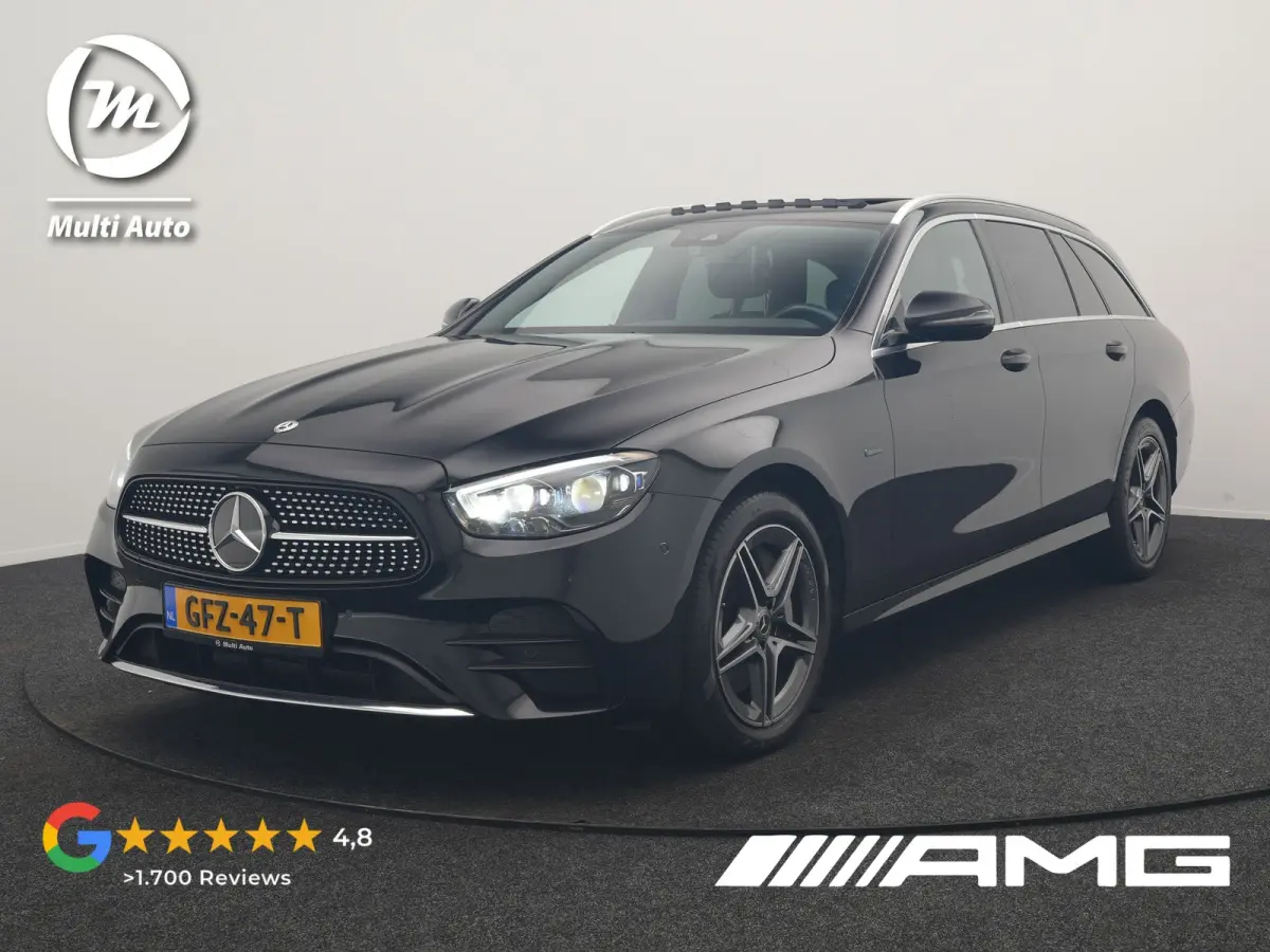 300 e AMG 320pk PHEV Dealer O.H | SOH 87,7% | Trekhaak af Fabriek | Schuif-/kantel Dak | Widescreen Navi | Multibeam LED | Camera | Alcantara Sportstoelen Verwarmd | Apple Carplay | BLIS | 1