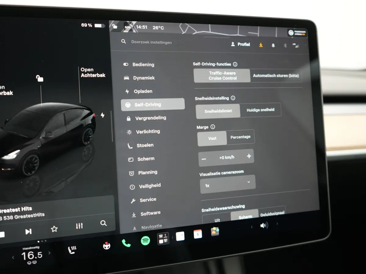 RWD 58 kWh 299pk Dealer O.H | Panodak | Full Self Driving Capability | Adaptive Cruise | 360 Camera | Lederen Sportstoelen Memory & Verwarmd | Keyless | BLIS | Navigatie | Virtual | DAB | Sp