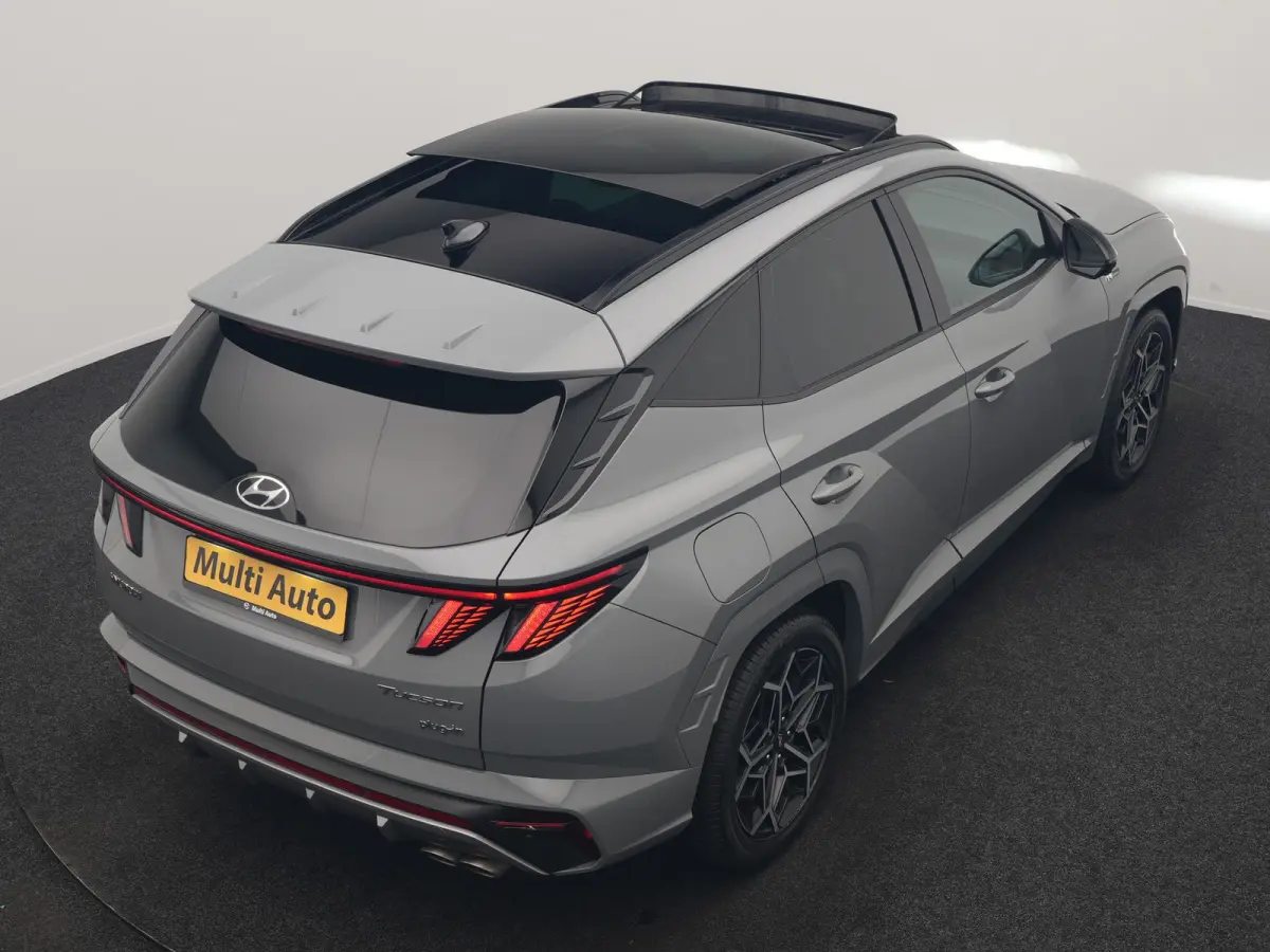 1.6 T-GDI PHEV N Line 4WD 265pk Dealer O.H | Trekhaak Afn. | Panodak | Adaptive Cruise | 360 Camera | Krell Audio | Alcantara Sportstoelen Memory & Ventilatie | Stoelen & Stuur Verwarmd | Bl