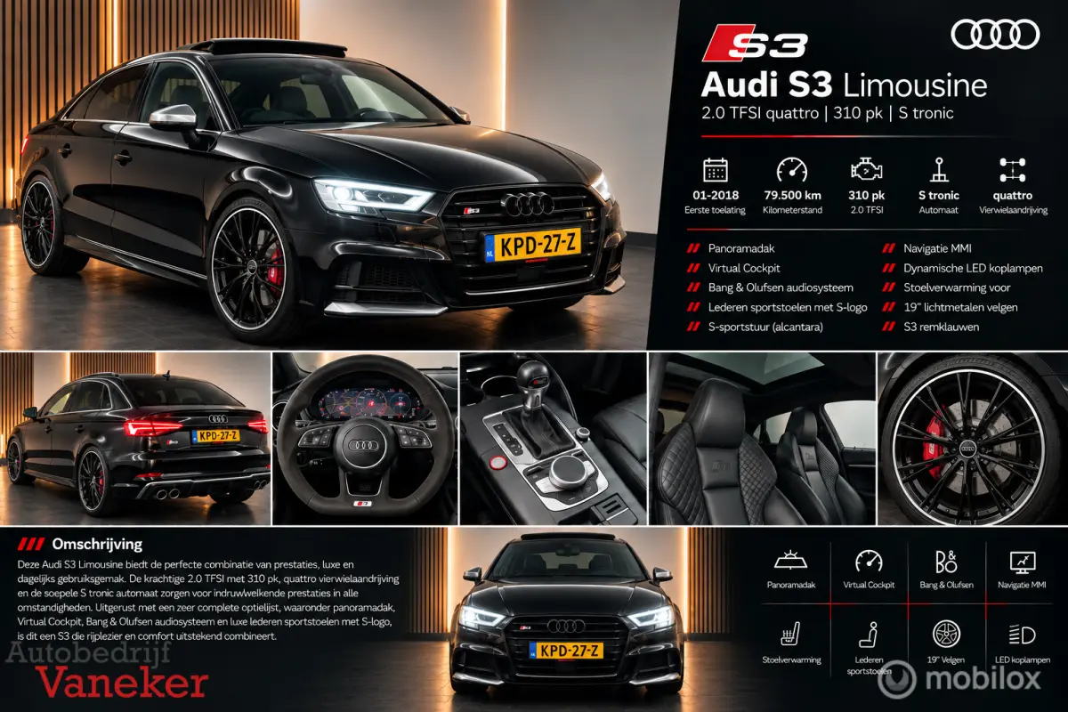 Quattro|Limousine| Pano | Virtual| B&O | Carplay