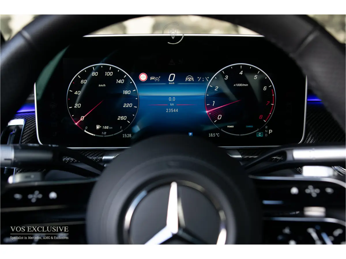580 4-M AMG NIEUWPRIJS €269.005 E-Active Body Control|Burmester 4D|Exclusiefpakket|Carbon|4*Stoelkoeling|Pano|21"|HUD|Achterasbesturing