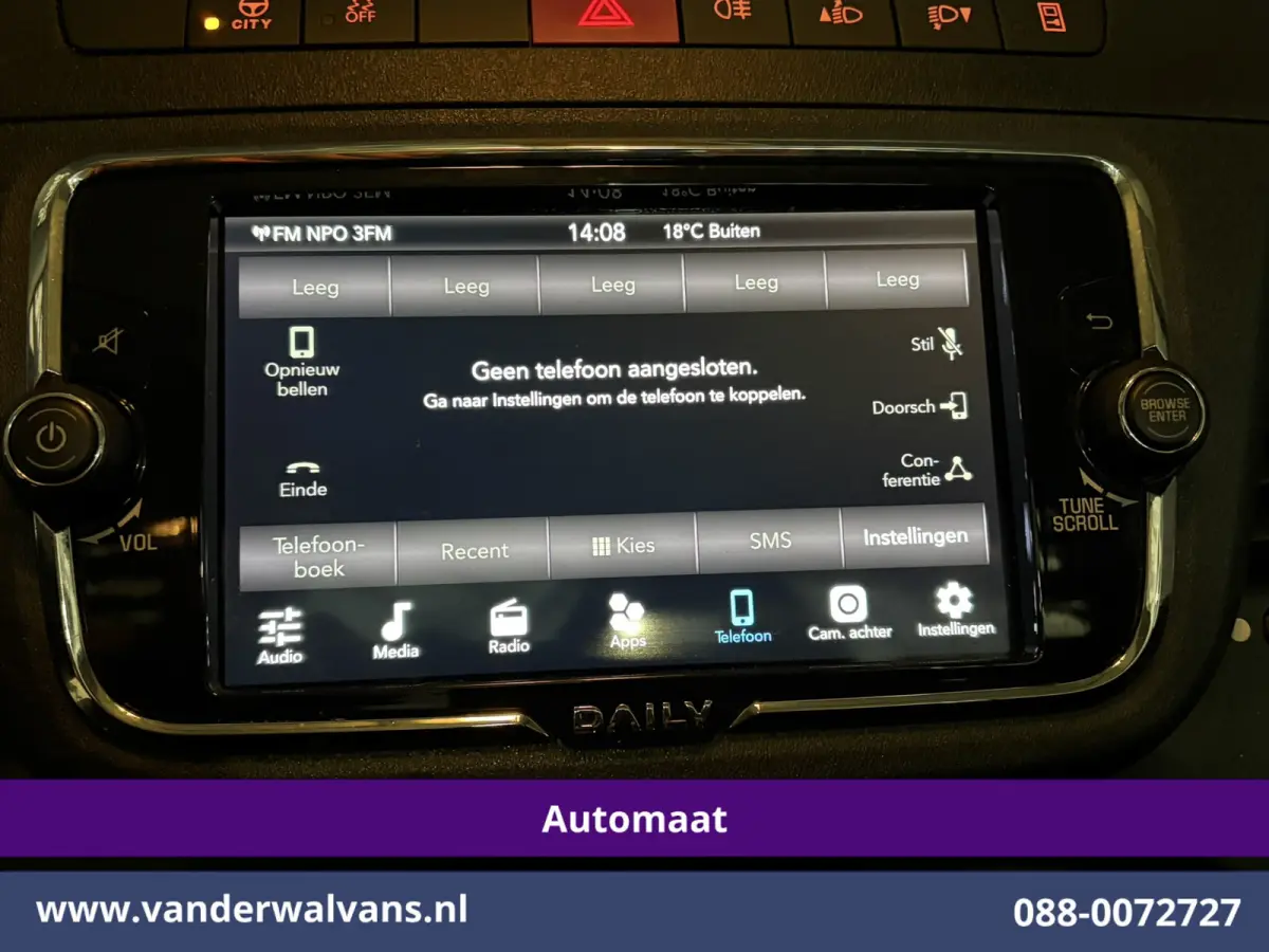 35C14H 2.3 Oprijwagen Automaat Dubbel Lucht Euro6 Airco | Camera | 3500kg Trekhaak | Electrische Lier | Chauffeursstoel Cruisecontrol, Bijrijdersbank