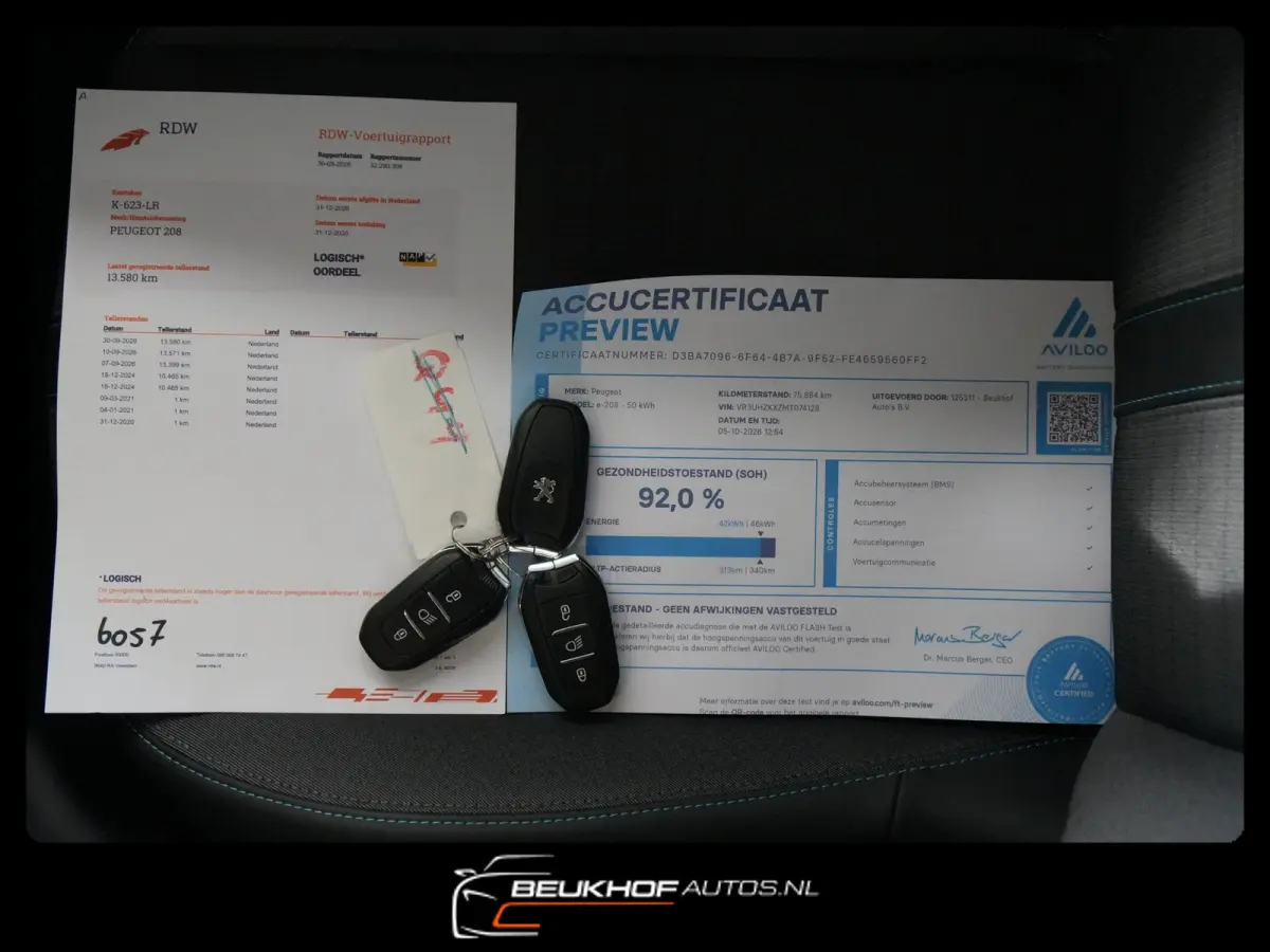 EV Blue Lease Allure 50 kWh Camera Nav Soh92%