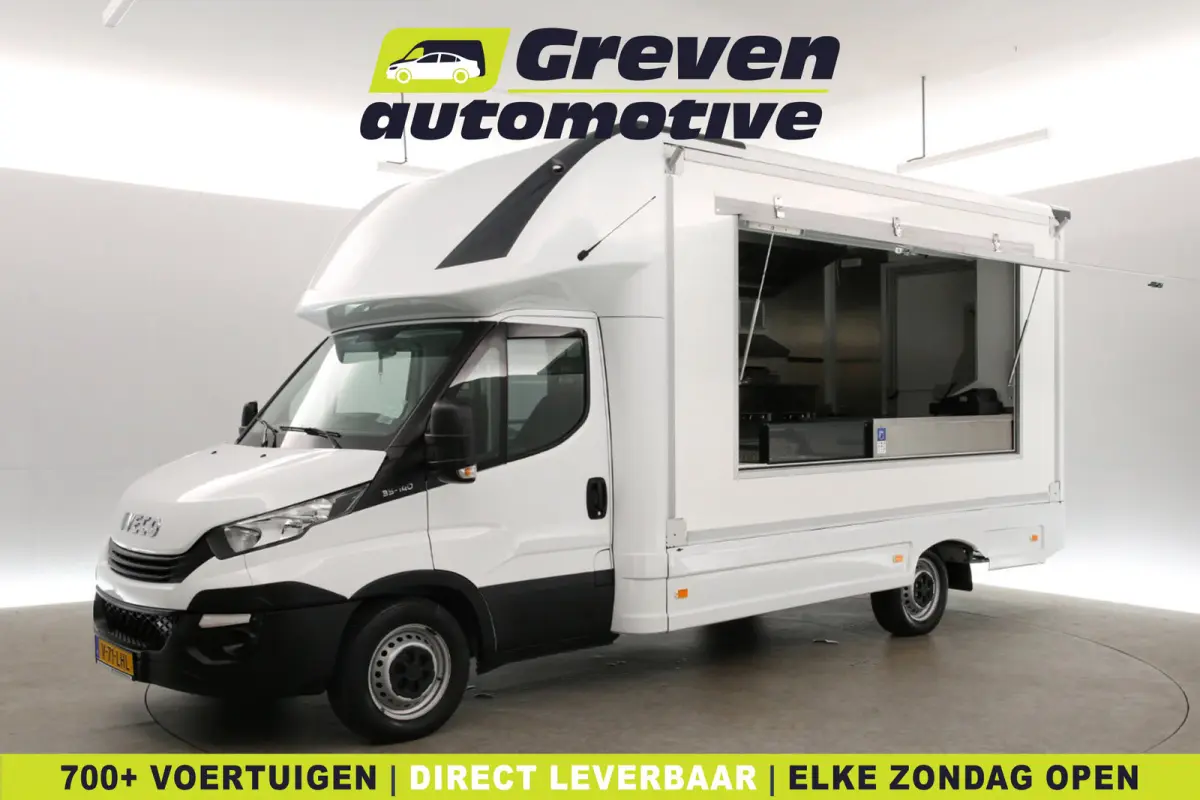 35S14 2.3 410 | Foodtruck | Verkoopwagen | Snackwagen | Eventtruck | Zijdeur | Airco | Camera | Treeplank