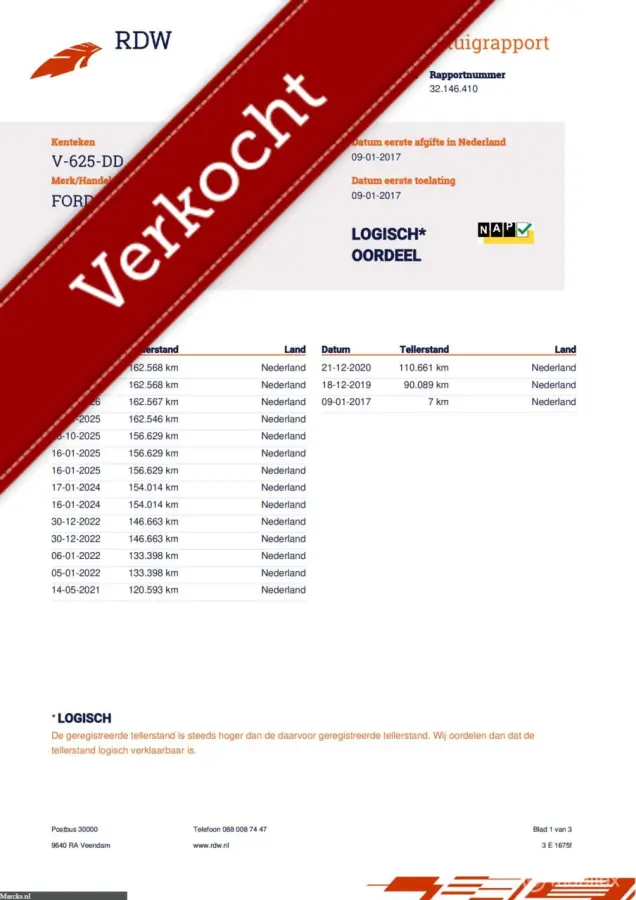 330 2.0 TDCI L2H3 Ambiente EURO 6 3 Persoons