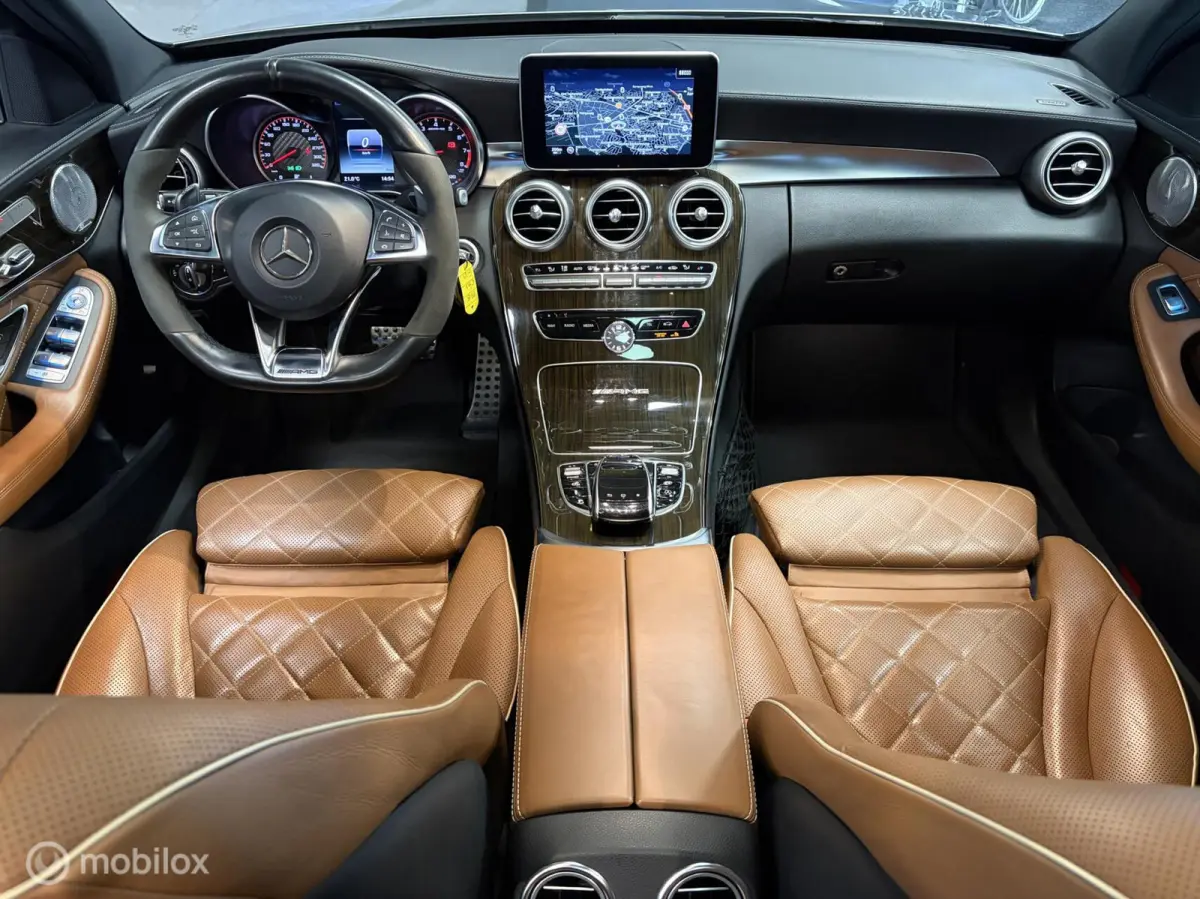 AMG 63 S 510 PK / DESIGNO LEDER / PANODAK / SPORTUITLAAT / BURMESTER / STOELKOELING+STOELVERW.+ MEMORY / SUPER ONDERHOUDEN