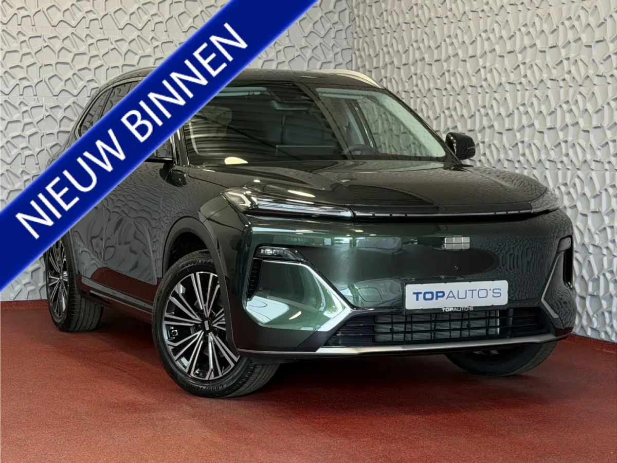MAX+ PHEV LONG RANGE NIEUWE AUTO | 29,8 kWh ACCU | 136 KM WLTP | PANORAMADAK | STOELVERWARMING/KOELING | LEER | MET MASSAGE Geely Wijchen