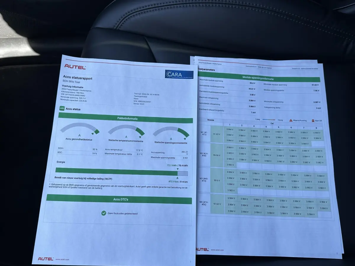 Performance AWD 75 kWh SOH 92%| RESTERENDE FABRIEKSGARANTIE VAN TOEPASSING OP DE HOOGVOLTACCU + AANDRIJFLIJN T/M 2030 OF 192.000KM!| RIJKLAARPRIJS INCL. 12 MND BOVAG GARANTIE
