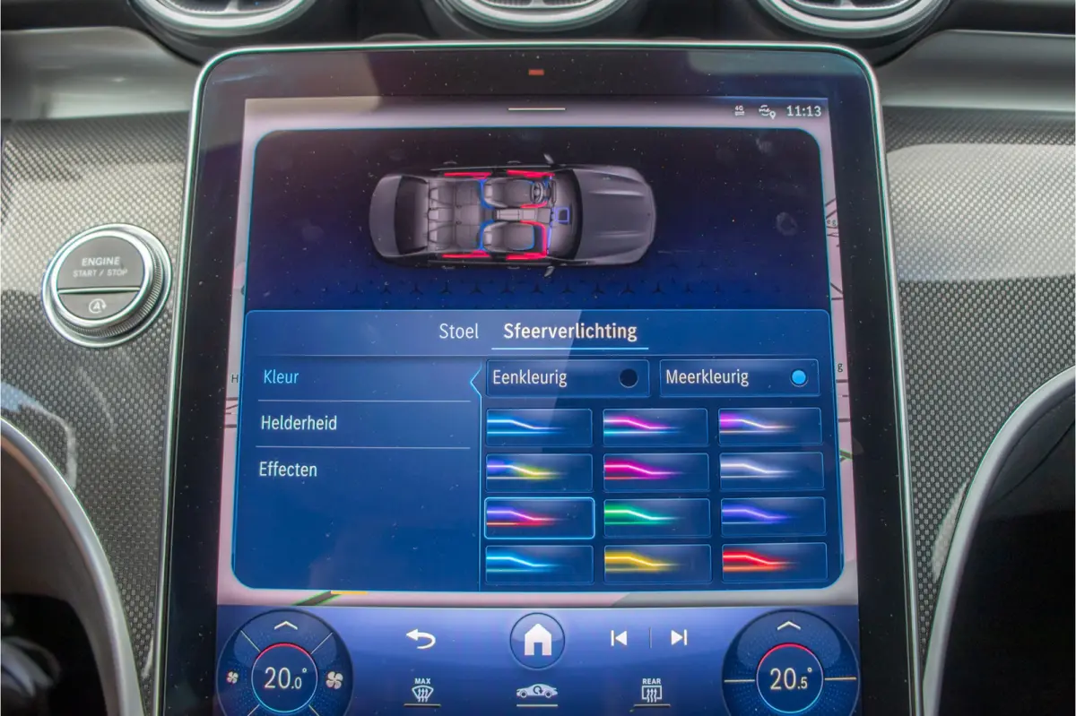 180 AMG Line, Origineel NL, 360 Camera, Memory, Augmented Reality, Leder, Keyless, Sfeerverlichting.