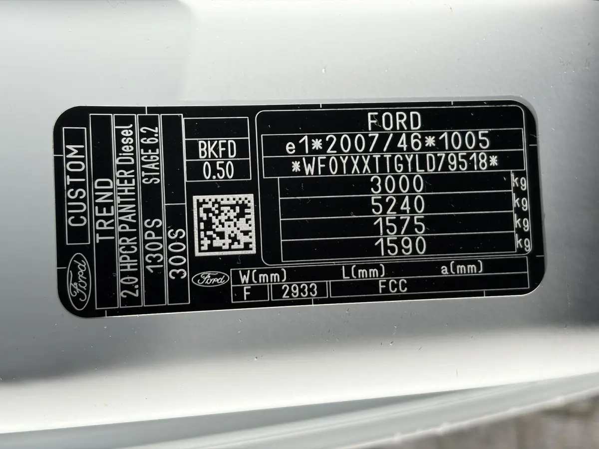 300 2.0 TDCI L1H1*HAAK*CAM*A/C*CRUISE*3-PERS*PDC*