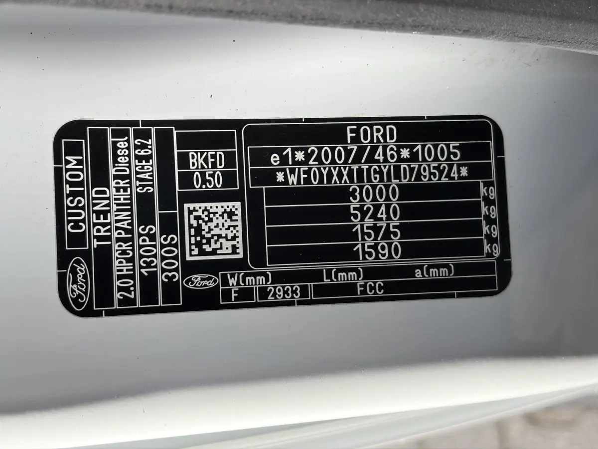 300 2.0 TDCI L1H1*HAAK*CAM*A/C*CRUISE*3-PERS*PDC*