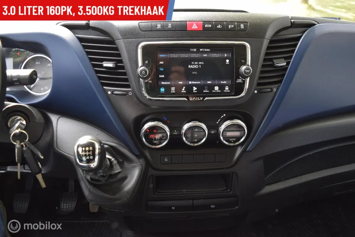 35S16D 3.0 160PK EURO-6 | Open Laadbak | 7-persoons Pick-UP | Dubbele Cabine
