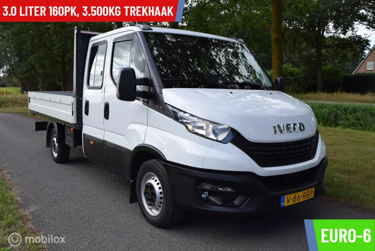 35S16D 3.0 160PK EURO-6 | Open Laadbak | 7-persoons Pick-UP | Dubbele Cabine