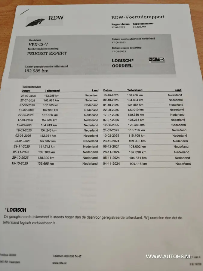 1.5 BlueHDI 100 Premium , Extra lang , Euro 6 , 1e Eig. cruise , camera , Nw koppeling , apk maart 2027, nette b