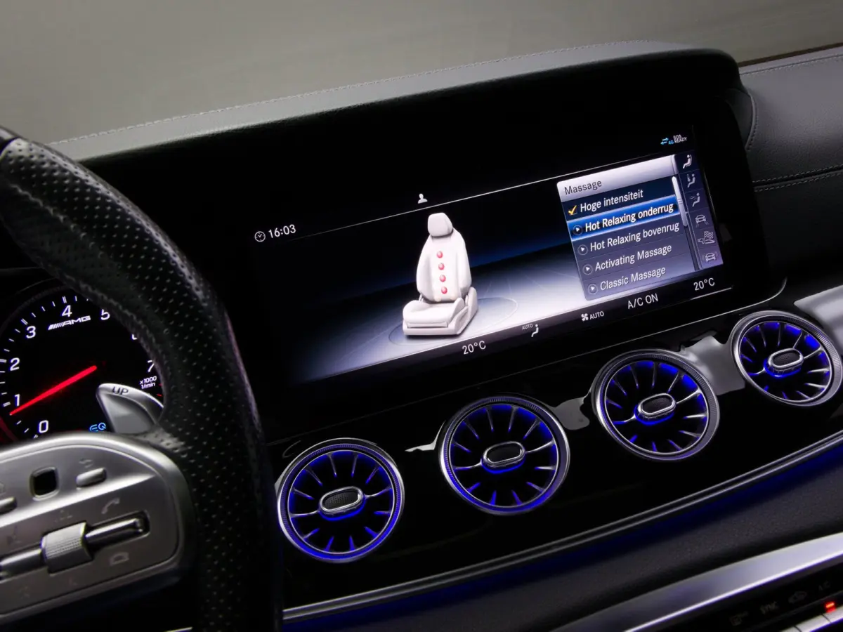 AMG 43 4MATIC+ (SPORTUITLAAT, PANO, APPLE CARPLAY/ANDROID AUTO, SFEERVERLICHTING, HEAD-UP, ACC)
