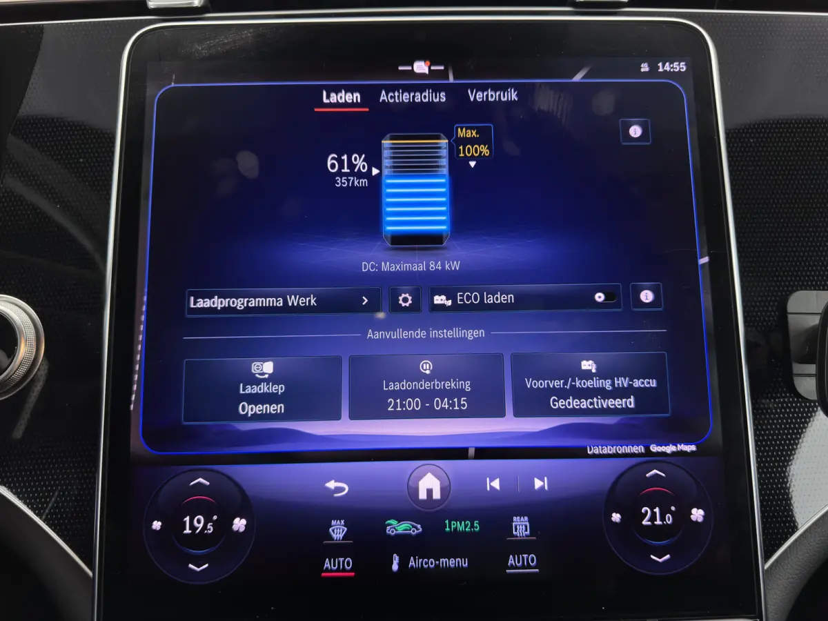 450+ Luxury Line 108 kWh (3-Fase-22kW) (INCL-BTW) Aut. *PANO | HEAD-UP | LEATHER | FULL-LED | BURMESTER | MEMORY-PACK | ADAPTIVE-CRUISE | BLIND-SPOT | TOP-VIEW | HEATED-COMFORTSEATS | DIGI-C