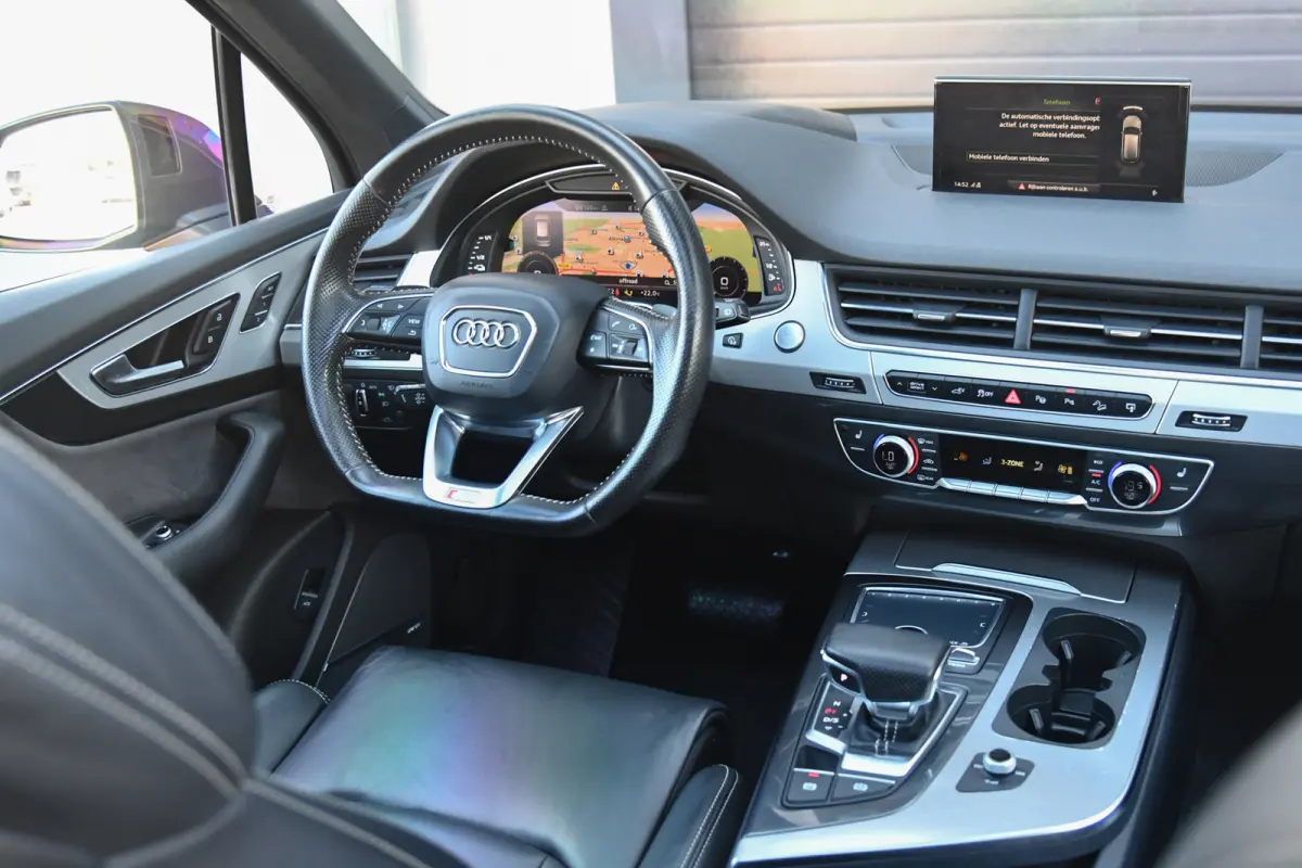 3.0 TDI e-tron quattro S-Line, 360 Cam, Softclose, Trekhaak, Luchtvering, Pano, Bose, HUD, Camera, ACC, LED!