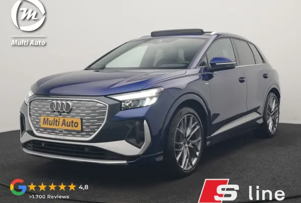 35 2x S Line 55 kWh 170pk | SOH 93% | Panodak | Adaptive Cruise | Lederen Sportstoelen & Stuur Verwarmd | Camera | Keyless | 21"L.M | Navigatie | DAB |
