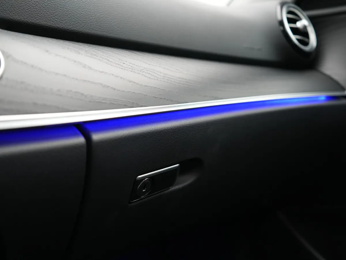 300 e Luxury Line PHEV 320pk Dealer O.H. | SOH 88,7% | Schuif-/kantel Dak | Adaptive Cruise | Camera | Multi Beam LED | Sportstoelen Verwarmd | Sfeerverlichting | BLIS | Apple Carplay | Wide
