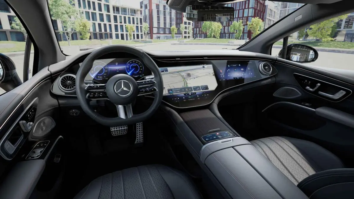 450 4MATIC AMG Line 108 kWh | AMG | Trekhaak | Panoramadak | Hyperscreen | Luchtvering | Achterasbesturing | Memory | Stoelventilatie |
