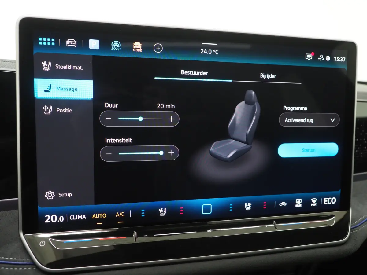 1.5 eHybrid R-Line Black | 5 Jaar Garantie | Leder | Panoramadak | Stoelventilatie | Trekhaak | Harman/Kardon | Massage | 360