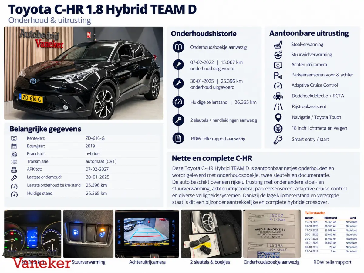 1.8 Hybrid Team D|ACC|Stoel/Stuur verwarm|1e eig