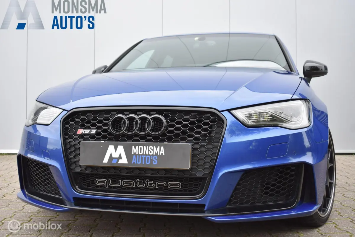RS3 2.5 TFSI Sepangblau *1e lak *2e eignr. *Carbon *B&O *Historie *BBS