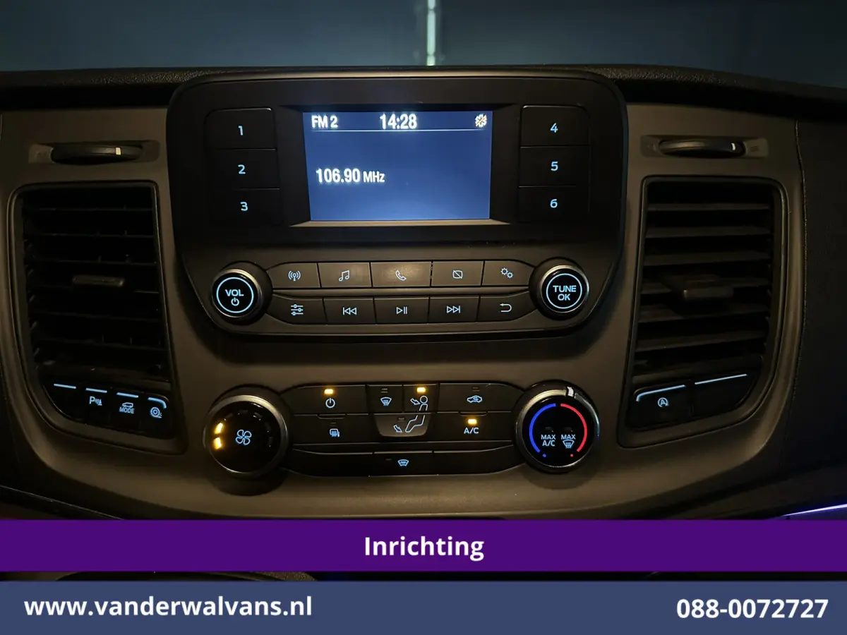 2.0 TDCI L1H1 Inrichting Euro6 Airco | Camera | LED | Cruisecontrol | Verwarmde voorruit Parkeersensoren, Bijrijdersbank
