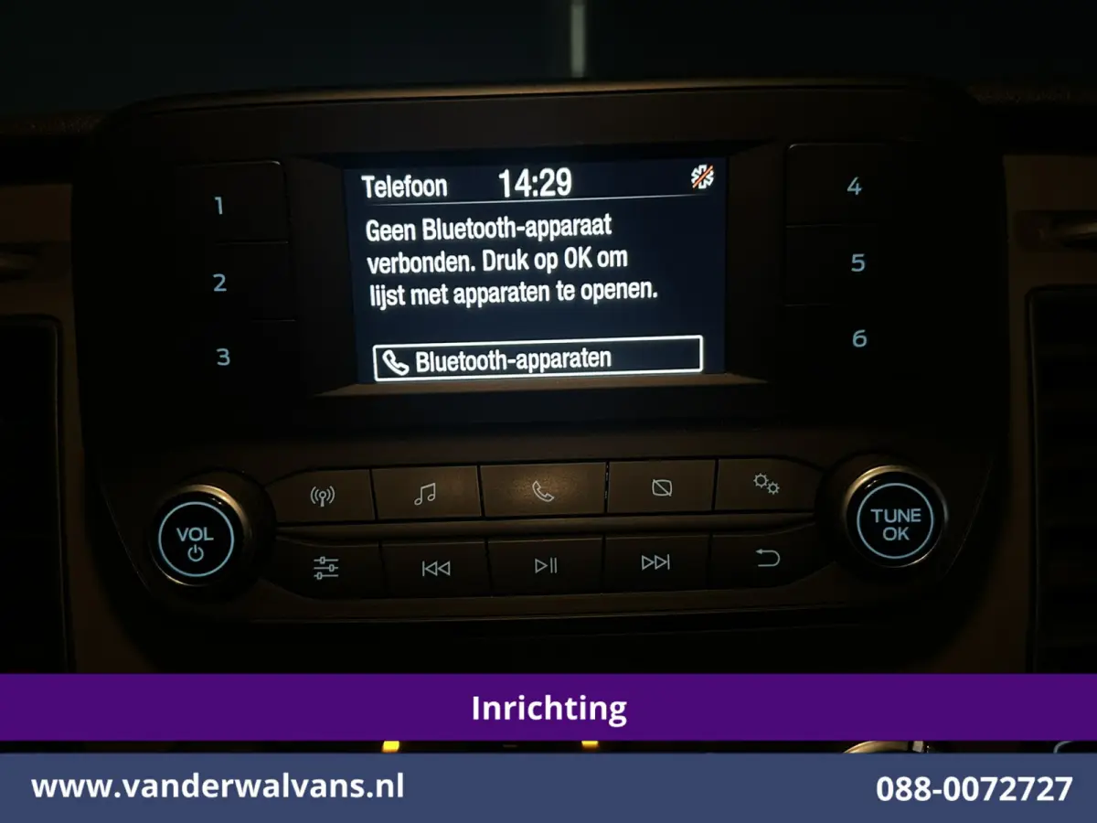 2.0 TDCI L1H1 Inrichting Euro6 Airco | Camera | LED | Cruisecontrol | Verwarmde voorruit Parkeersensoren, Bijrijdersbank