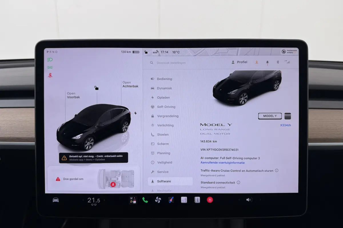 Long Range AWD 75 kWh (91% SOH) Afn. Trekhaak Autopilot Pano-dak